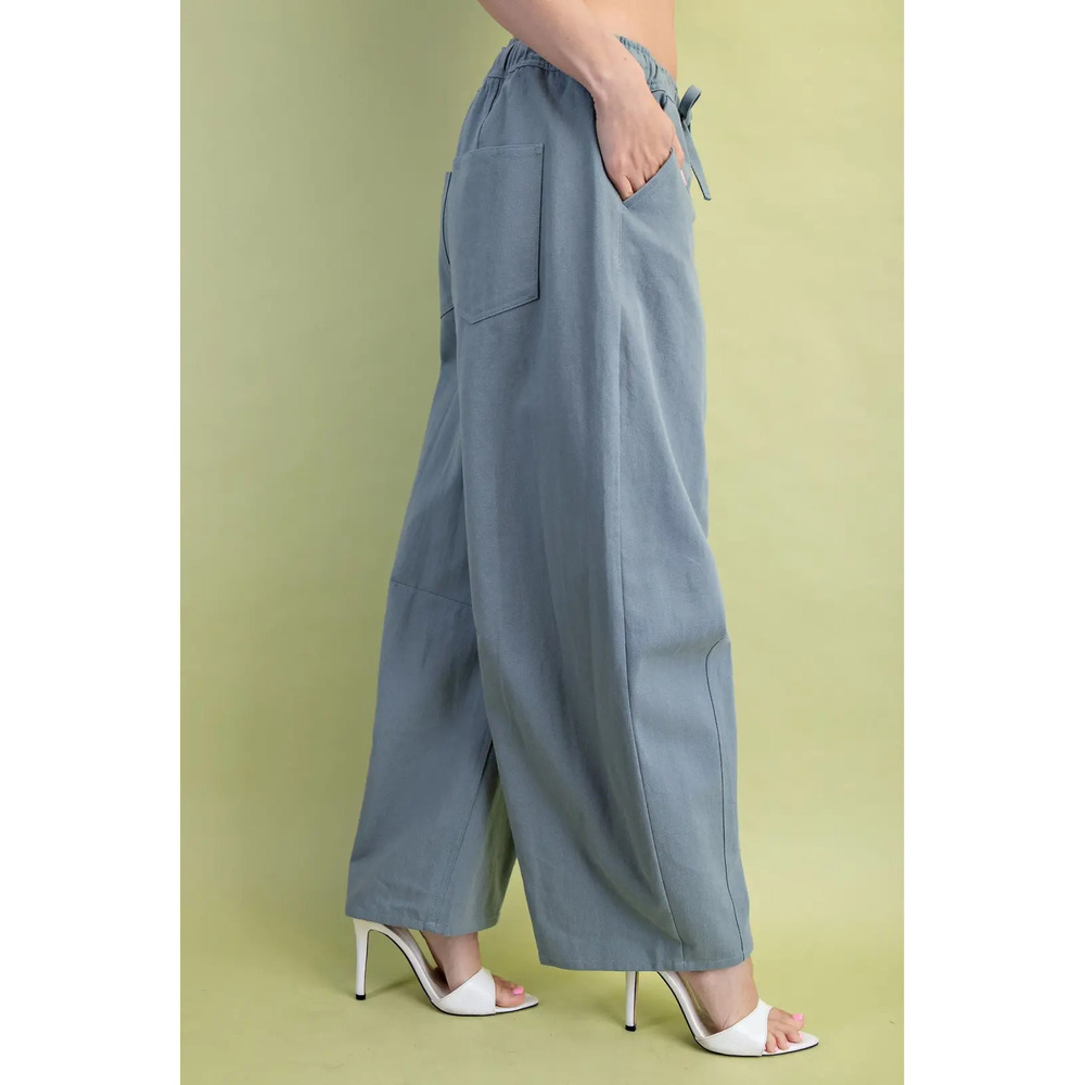 TG1727 B GiGio Mid-Rise Barrel Pants with a Drawstring Waist Various Sizes - Picture 4 of 5
